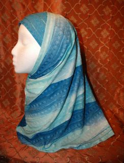 Pc Amira Hijab Scarf Set w/ Dual Color Tube Underscarf, Muslim Women 