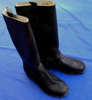DDR EAST GERMAN ARMY LEATHER JACK BOOTS UK SIZE 6 7