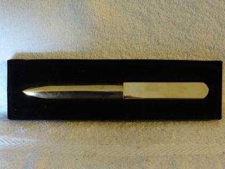 Nice Gold Letter Opener  Initials D.H.  New in Box