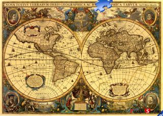 Ravensburger 5000 Piece Jigsaw puzzles World Maps / Bibliotheque
