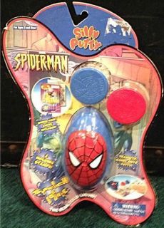 AMAZING SPIDERMAN SILLY PUTTY LARGE EGG MARVEL RARE TOY MINT WITH 