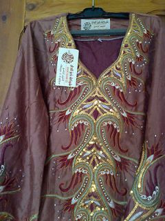 Long Arabic Dress for Eid/Wedding Embroidered, long sleeves   jilbab 