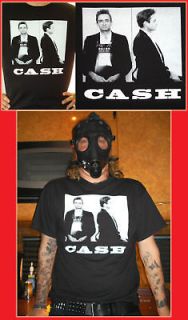 JOHNNY CASH   1965 El Paso Mug Shot Silk Screened T Shirt hank 3 iii 