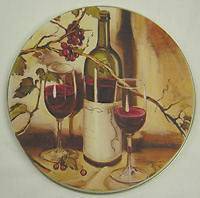   Glass Grape Vine Round STOVE Eye Range CookTop Electric BURNER COVERS
