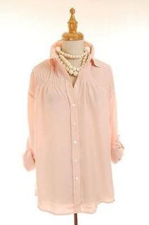 NEW AUTH Elizabeth and James Tokyo Chiffon Top Blouse Pink 2 4 6
