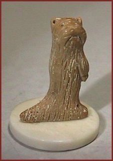 Desert Prairie Dog Carving Miniature Elk Antler by Harry LaFavor