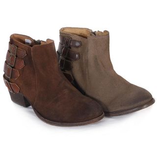 BY HUDSON WOMENS ENCKE DISTRESSED SUEDE BUCKLE ANKLE BOOTS UK 3 8