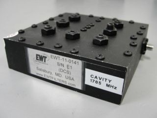 EWT Bandpass Filter EWT 11 0141 DCS Duplexer Cavity, 1785 MHz