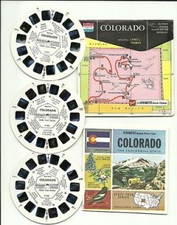 Viewmaster A 320 Colorado State Map Packet G1 G2