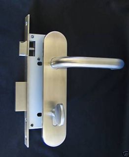 Entry door mortise lock set hardware stainless steel finish Style 