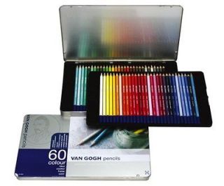 Mitsubishi Van Gogh 60 color pencil set (with metal case) NEW