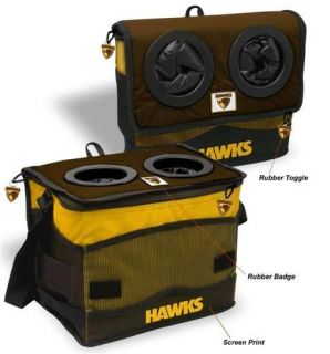 AFL COLLAPSIBLE COOLER BAG DRINKS CANS FOOD HAWTHORN THE HAWKS