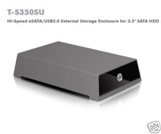 Macally T S350SU eSATA/USB2.0 3.5 SATA HDD HardDrive Enclosure