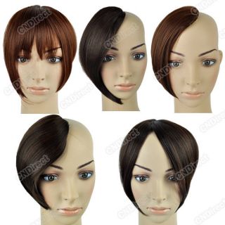 New Womens Appealing One Piece Clip In On Bang Fringe Hairpiece Hair 