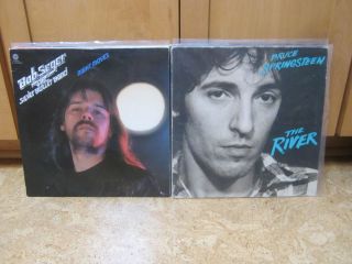 LP Lot Bruce Springsteen The River & Bob Seger Silver Bullet 