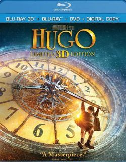 Hugo (Three disc Combo Blu ray 3D / Blu ray / DVD / Digital Copy 
