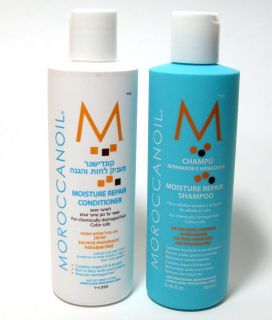 Moroccanoil Shampoo + Conditioner Moisture Repair 250ml Each Bottle