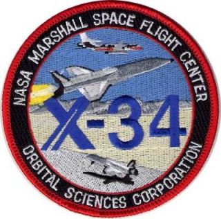 NASA Marshall Space Flight Center SHUTTLE X 34 PATCH