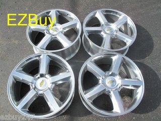   GMC ESCALADE FACTORY STYLE POLISHED WHEELS RIMS 5308 FACTORY CAPS