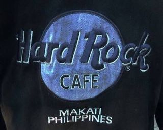 HARD ROCK CAFE Makati Philippines Jean Jacket Mens S/Ladies M L Black 