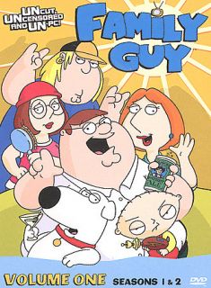 Family Guy   Volume 1 Seasons 1 2 DVD, 2009, 4 Disc Set