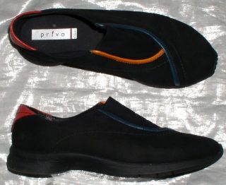 CLARKS Privo Black Suede Slipons Womens Shoes 8,5 M