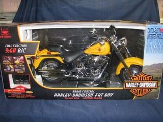   Controlled Harley Davidson Fat Boy Motorcycle   Large Scale  Very Rare
