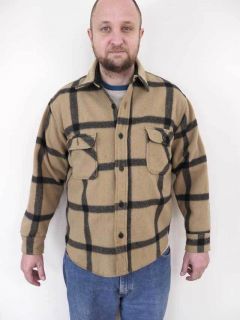 Vintage 50s FOX KNAPP CPO Plaid WOOL Hunting Jacket Coat USA
