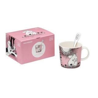 Moomin Mug & Spoon Love in Original Gift Box Arabia Finland