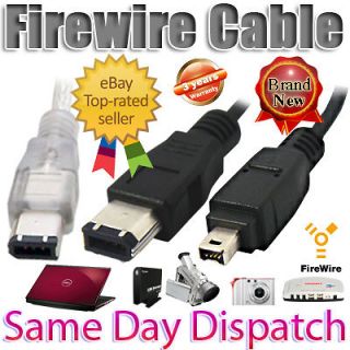 Firewire IEEE 1394 6 to 4 Pin Digital Camcorder PC Cable Lead 0.5M 1M 