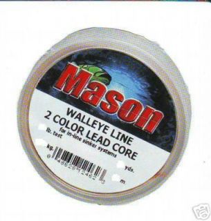 MASON WALLEYE LEAD CORE LINE 60 YARDS 27 LB TEST