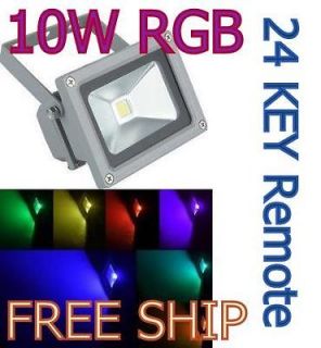   10W LED RGB COLOR SPOTLIGHT Flood Light Garden Lamp 85 265V Waterproof