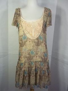 NEW Free People Floral Dress size 8 NWT defect on lining