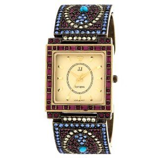 Jules Jurgensen Womens A181ML Antique Crystal Accented Watch: Watches 