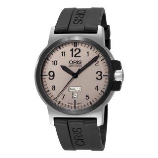 Oris Mens 73576414361RS BC3 Sportsman Day Date Grey Dial Watch 