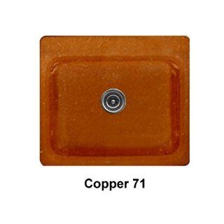 CorStone 53471 Copper Phenix Phenix Single Bowl Self Rim Kitchen Sink 