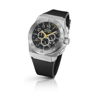 TW Steel Mens TW 680 CEO Tech Black Rubber Chronograph Dial Watch 