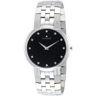 Movado Mens 606237 Faceto Stainless Steel Bracelet Watch Watches 