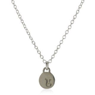    Sterling Silver Zodiac Sign Charm Necklace Taurus Jewelry