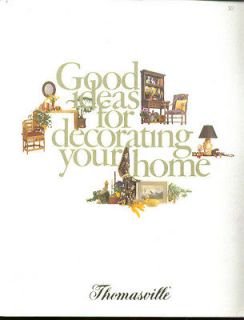 Thomasville Good Ideas for Decorating brochure 1978