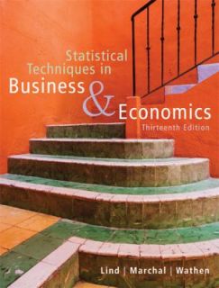 Statistical Techniques in Business and Economics by William G. Marchal 