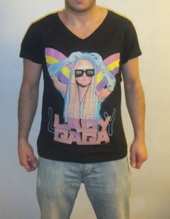 LADY GAGA OFFICIALLY LICENSED BLACK T SHIRT