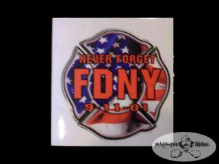 FDNY Maltese Reflective Firefighter Helmet Decal Sticker 2,4. size