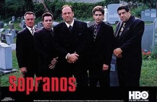 THE SOPRANOS Poster   HBO TV Full Size ~ Tony Sopranos Crew