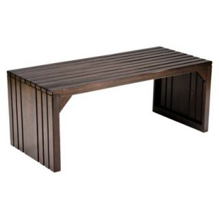 Slat Bench/Table   Espresso product details page