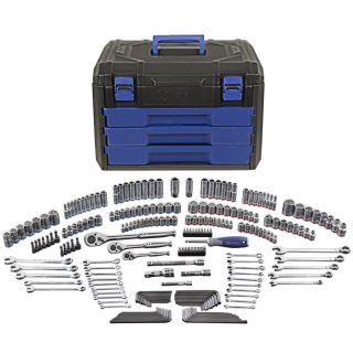 Shop Kobalt 227 Piece Standard/Metric Mechanics Tool Set with Case at 