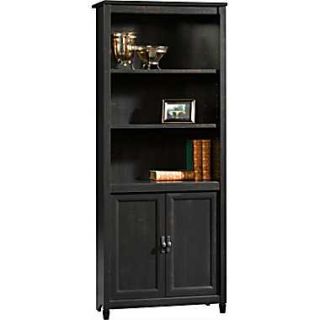 Sauder® Edgewater Collection Library with Doors, Estate Black 