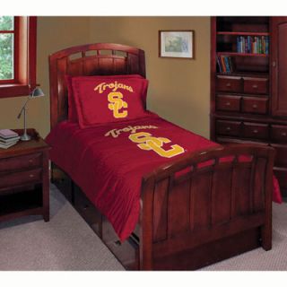 USC Trojans Comforter Set   Twin Bed 
