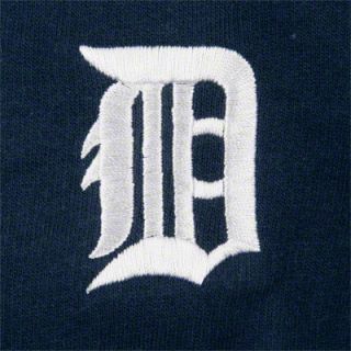 Detroit Tigers Womens Navy Signature Full Zip Hooded Sweatshirt 