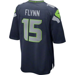 Matt Flynn Home Navy Game Replica #15 Nike Seattle Seahawks Jersey 